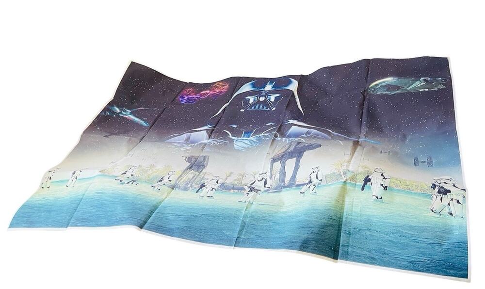 Star Wars Wall Banner Party Back Drop Darth Vader Storm Troopers 59" x 39"